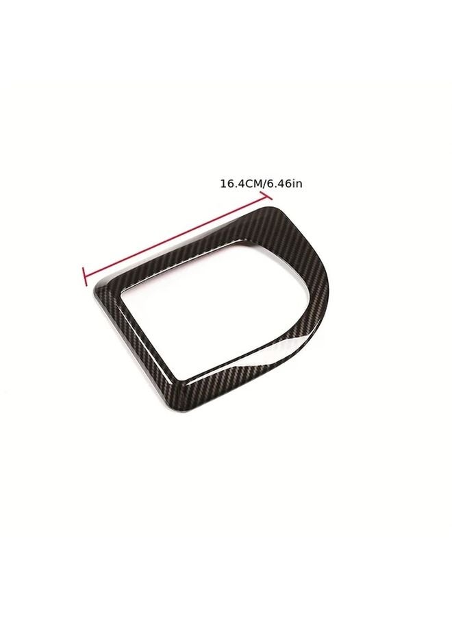 Carbon Fiber Pattern Gear Shift Frame ABS Cover For 2004 2007 BMW 5 Series E60 LHD - Image 2