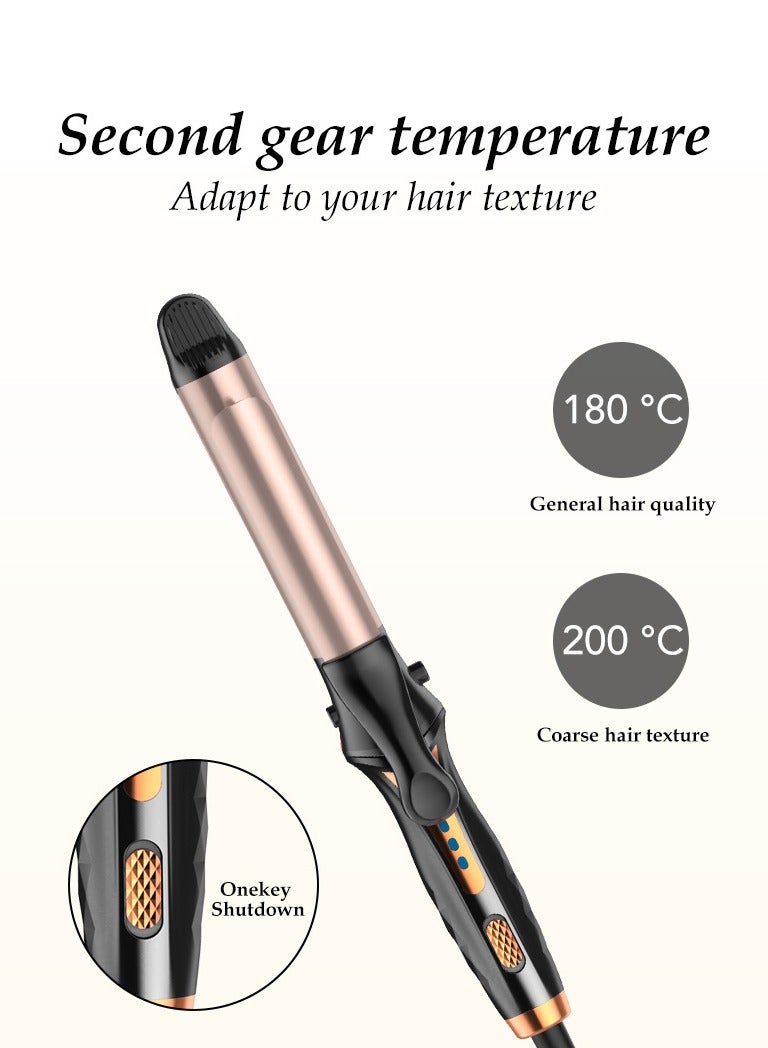 Professional Hair Curler 25mm ,Curling Iron Gold/Black - Image 2