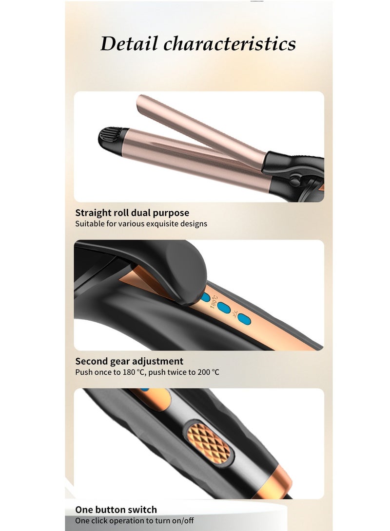 Professional Hair Curler 25mm ,Curling Iron Gold/Black - Image 4