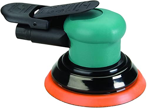 Dynabrade (59035) Dynorbital-Spirit 5" (127 mm) Diameter Random Orbital Sander, Non-Vacuum | Proportionate 3/32" (2.5 mm) Diameter Orbit | 12000 RPM Pneumatic Motor - Image 1