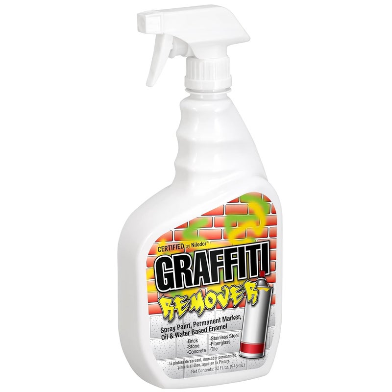 TaskBrand Nilodor Graffiti Spray Paint/Oil/Water Based Enamel Remover, 1 quart (C517-009), 6 Fl Oz (Pack of 1), clear - Image 1