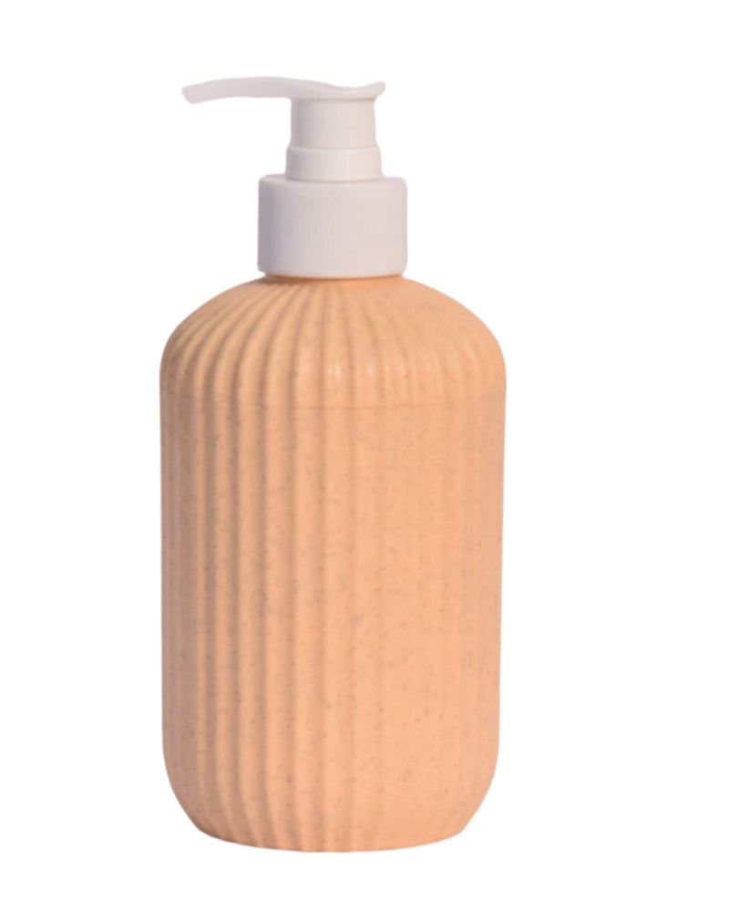 EMOH ROCED Soap Shampoo Conditioner Hand Wash Gel Dispenser Liquid Soap Sanitizer Dispenser for Bathroom Basin Kitchen Sink 350Ml (Pack of 1, Beige) - Image 1