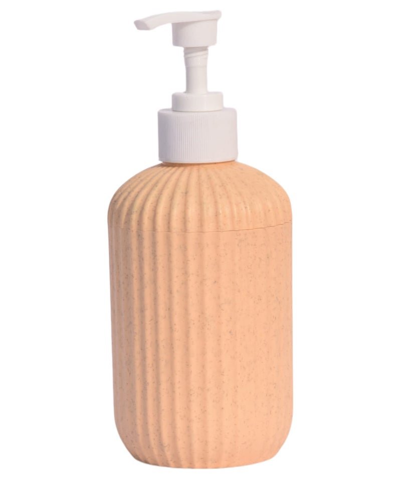 EMOH ROCED Soap Shampoo Conditioner Hand Wash Gel Dispenser Liquid Soap Sanitizer Dispenser for Bathroom Basin Kitchen Sink 350Ml (Pack of 1, Beige) - Image 3