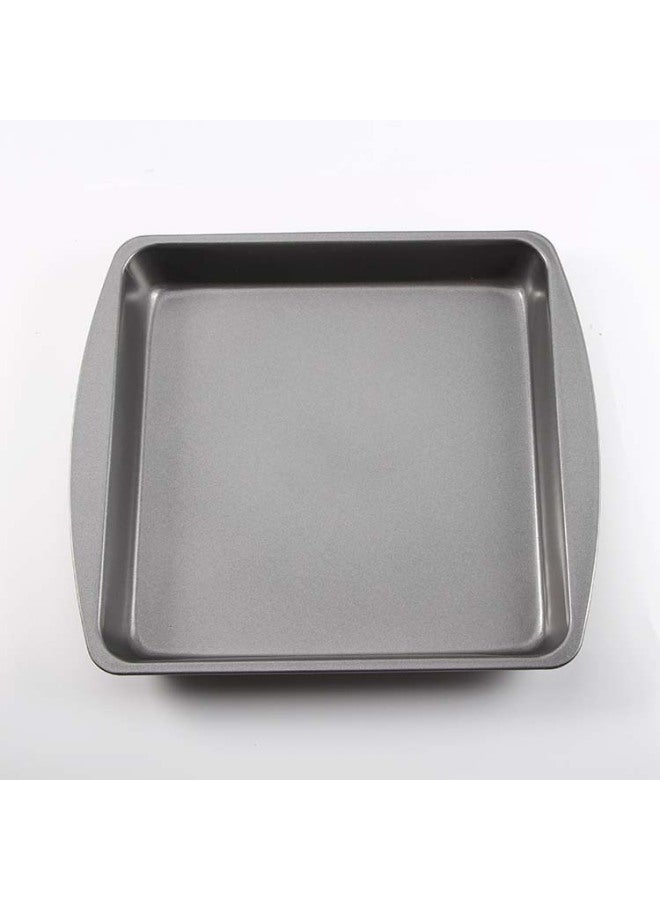 Double-Ear Deepened Square Non-Stick Baking Tray Baking Fish Pizza Dry Oven Baking Household Baking Mold-Specifications:Binaural Square Disc - Image 1