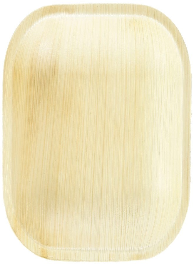 Kaya Square Palm Leaf Eco-Friendly Pastry Plates (5"), Pack Of 25 Natural - Disposable & Eco-Friendly - Perfect For Parties, Events & Catering - Image 1