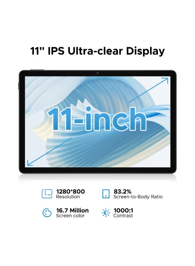 DOOGEE U11 Android 15 Tablet 11 Inch Tablet with Gemini AI,16GB+128GB/2TB,8580mAh Gaming Tablets,Unisoc T606 Octa-Core,13MP+5MP Tablets,2.4G+5G WIFI/WidevineL1/3.5mm Audio/Face ID/OTG - Image 2