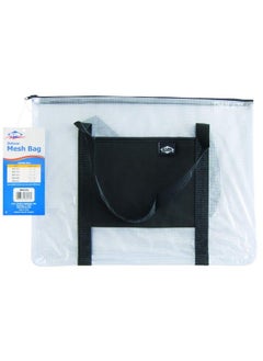 Alvin Clear Premium Mesh Kit Zipper Bag With Handle Multiuse Organization Bag For Item Storage And Arranging Great For Needlework Projects Art Supplies And Travel 12 X 16 Inches  - Image 1