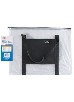 Alvin Clear Premium Mesh Kit Zipper Bag With Handle Multiuse Organization Bag For Item Storage And Arranging Great For Needlework Projects Art Supplies And Travel 12 X 16 Inches  - Image 3