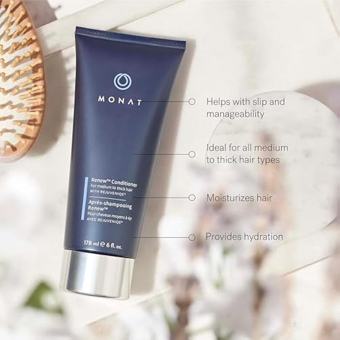 monat Renew™ Hydrating Hair Care System - Shampoo, Conditioner, and Masque System for Dry, Brittle Hair (8 oz/6 oz/5 oz) - Image 3
