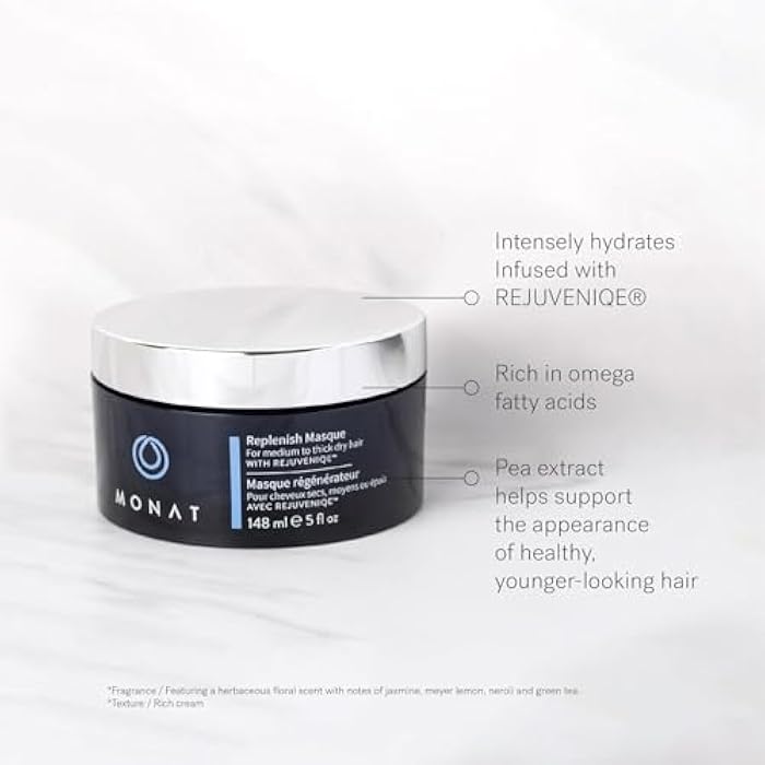 monat Renew™ Hydrating Hair Care System - Shampoo, Conditioner, and Masque System for Dry, Brittle Hair (8 oz/6 oz/5 oz) - Image 4