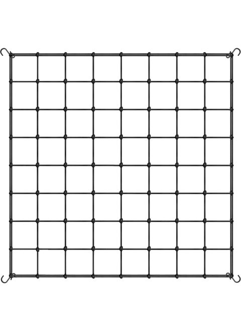 iPower Elastic Trellis Netting for 5x5FT Grow Room HeavyDuty Plant Net with Hooks Flexible Hydroponics Support for Indoor Plants Gardening and Horticulture