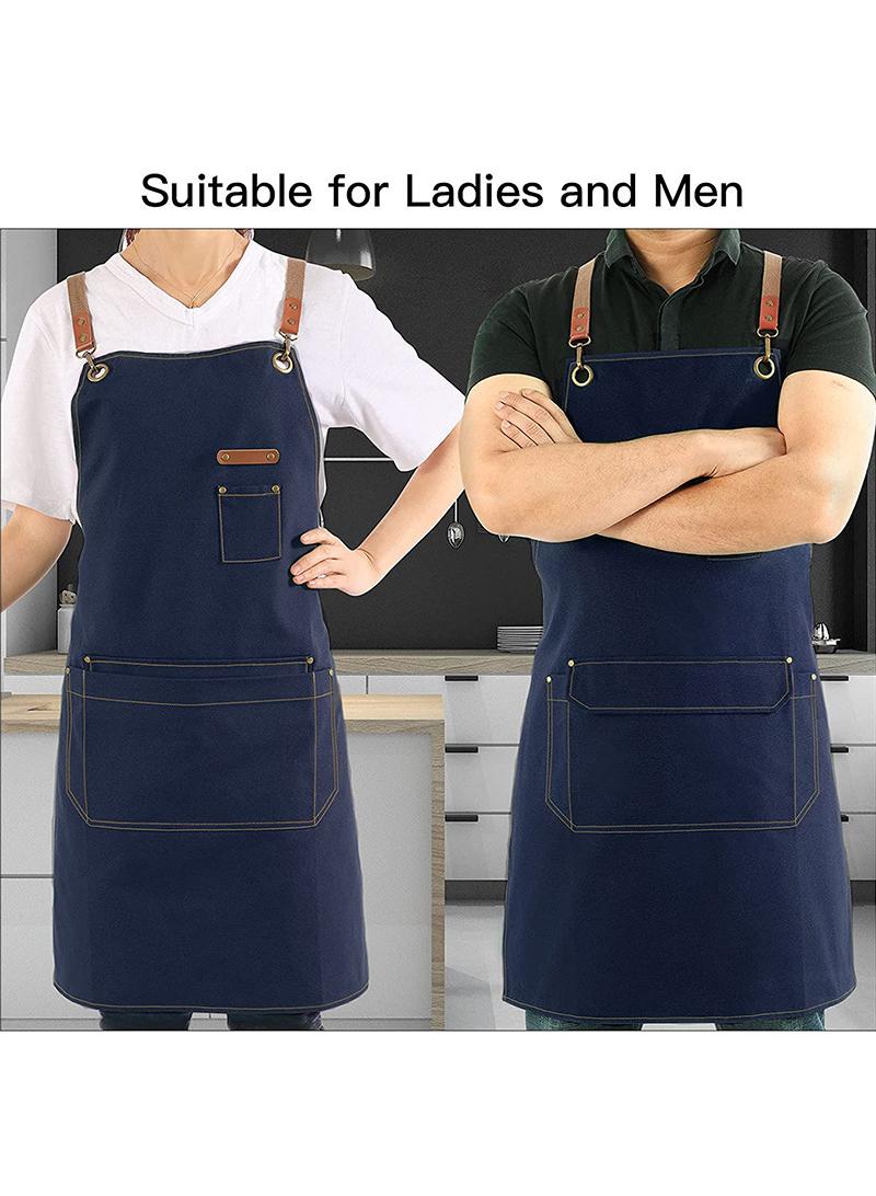 Y&D Creative Design Thickened Canvas Gardening Waterproof Coffee Work Apron - Image 5