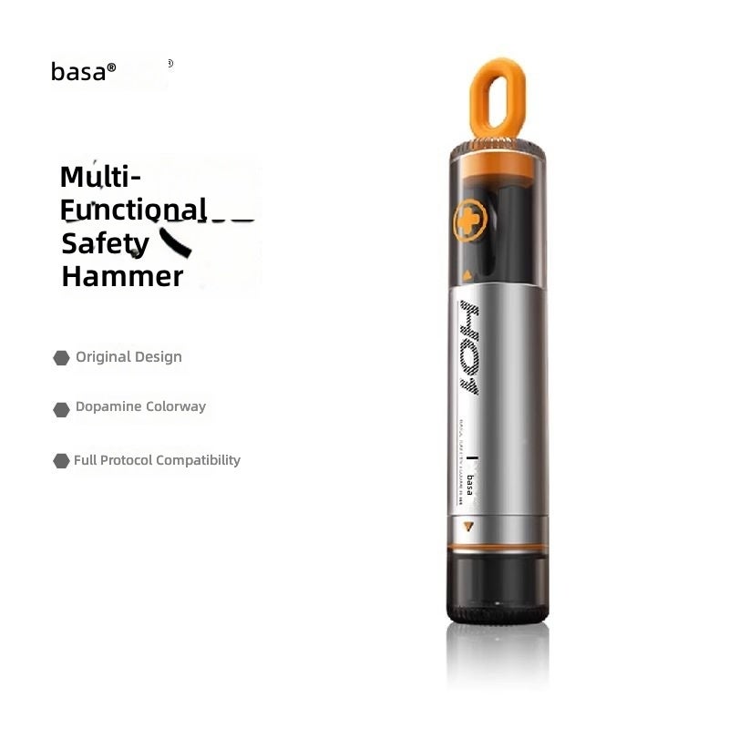 Basa مفتاح كسر نوافذ السيارات BASA - مطرقة أمان متعددة الوظائف مع قاطع للخروج في حالات الطوارئ - Image 1