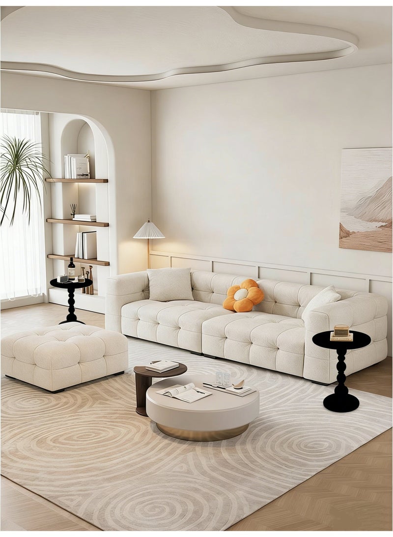 EXCLIFE Sofa side table, simple small coffee table, bedside round table, coffee table, suitable for living room, bedroom, office - Image 5
