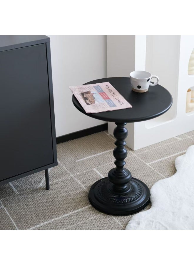 EXCLIFE Sofa side table, simple small coffee table, bedside round table, coffee table, suitable for living room, bedroom, office - Image 2