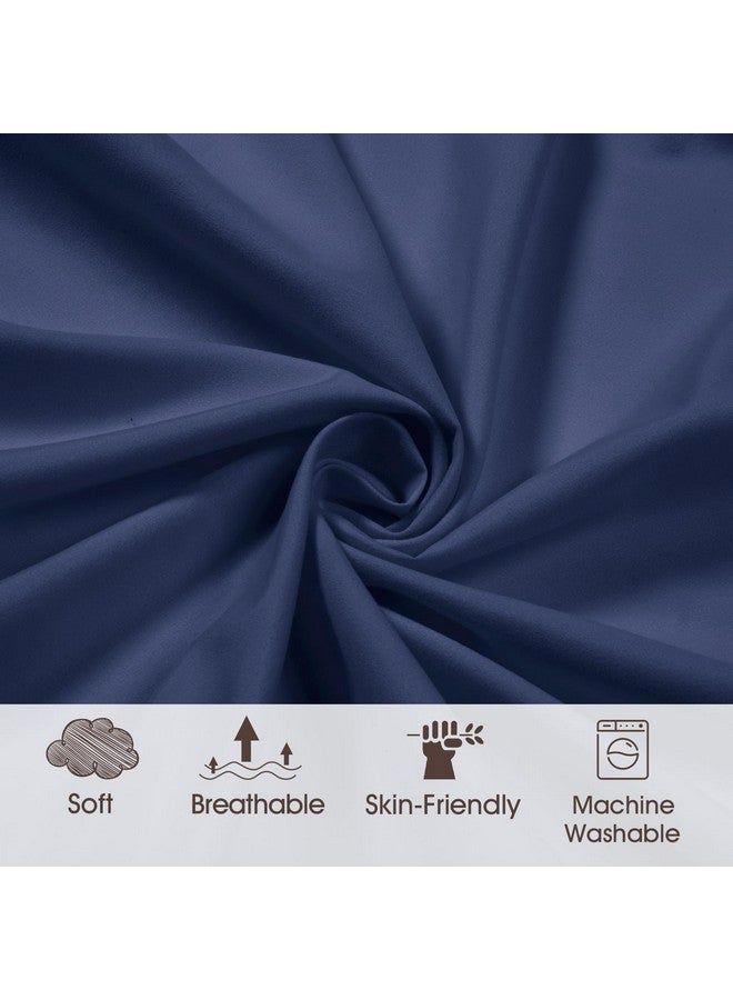 PHF Baby Changing Pad Covers for Boys Girls, 2 Pack Ultra Soft Breathable Microfiber Changing Pad Table Sheets for Most Baby Changing Pads, Light Grey & Navy - Image 4