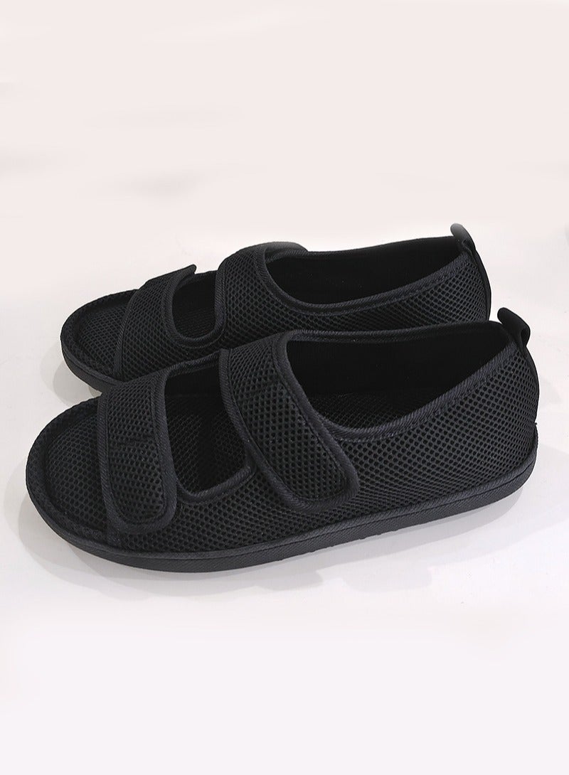 Aikanbo Diabetic Shoes, Extra Wide Width Open Toe Sandals, Adjustable Arthritis Edema Slippers for Elderly - Image 1