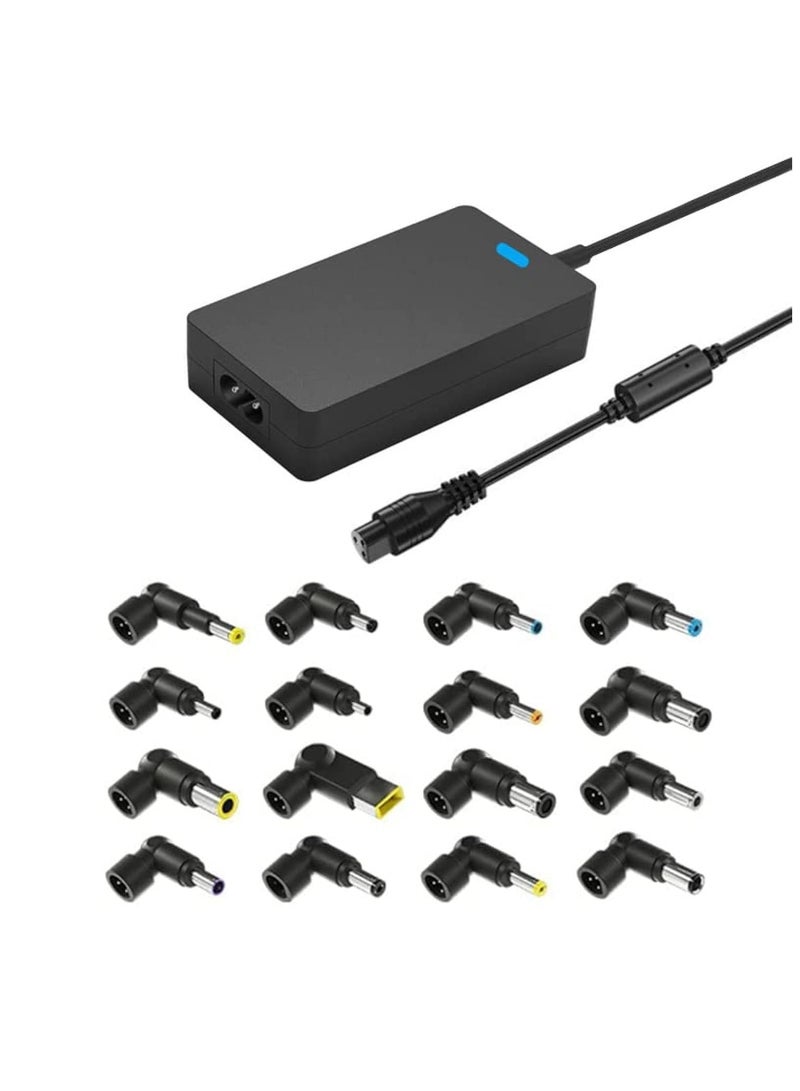 Green Tiger 65w Universal Laptop Charger AC Adapter for Hp Dell Toshiba IBM Lenovo Acer Asus Samsung Sony Fujitsu Gateway Notebook Ultrabook with 5V 2.4A Fast Charging USB Port,15-20V auto-regulation., Black - Image 1