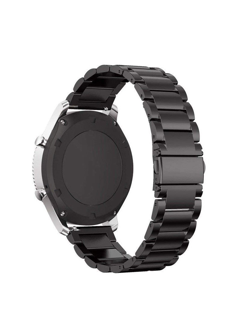 Stainless Steel Metal Replacement Watch Band Smart Watch 22mm Band Bracelet compatible with Gear S3 Classic SM-R760/S3 Frontier SM-R770 Smartwatch for Men Women - Image 3