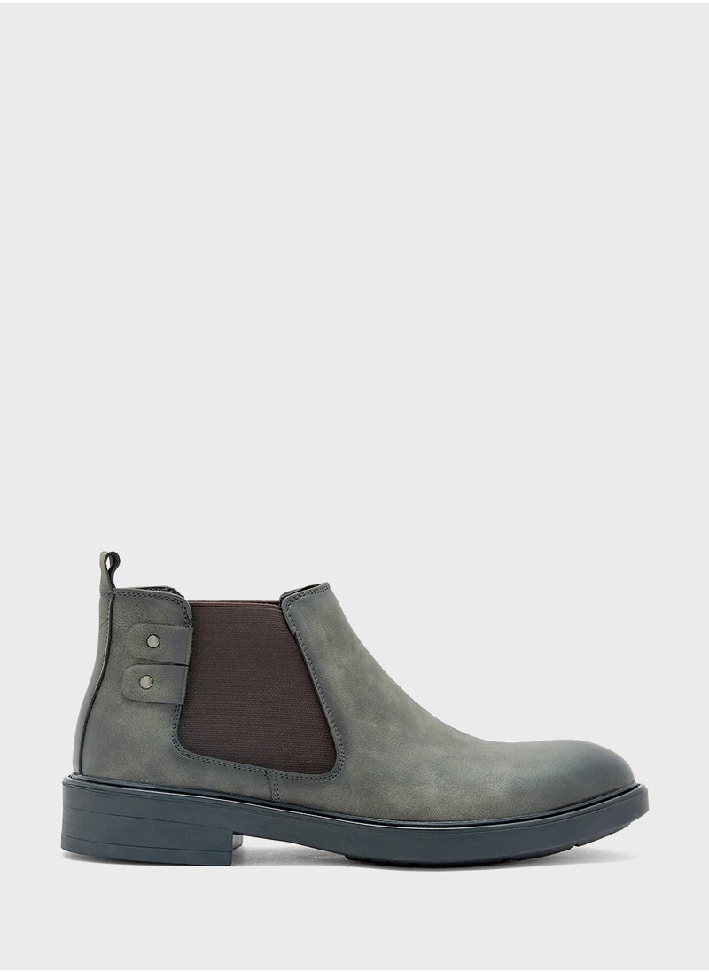 Robert Wood Nubuck Casual Chelsea Boots  - Image 1