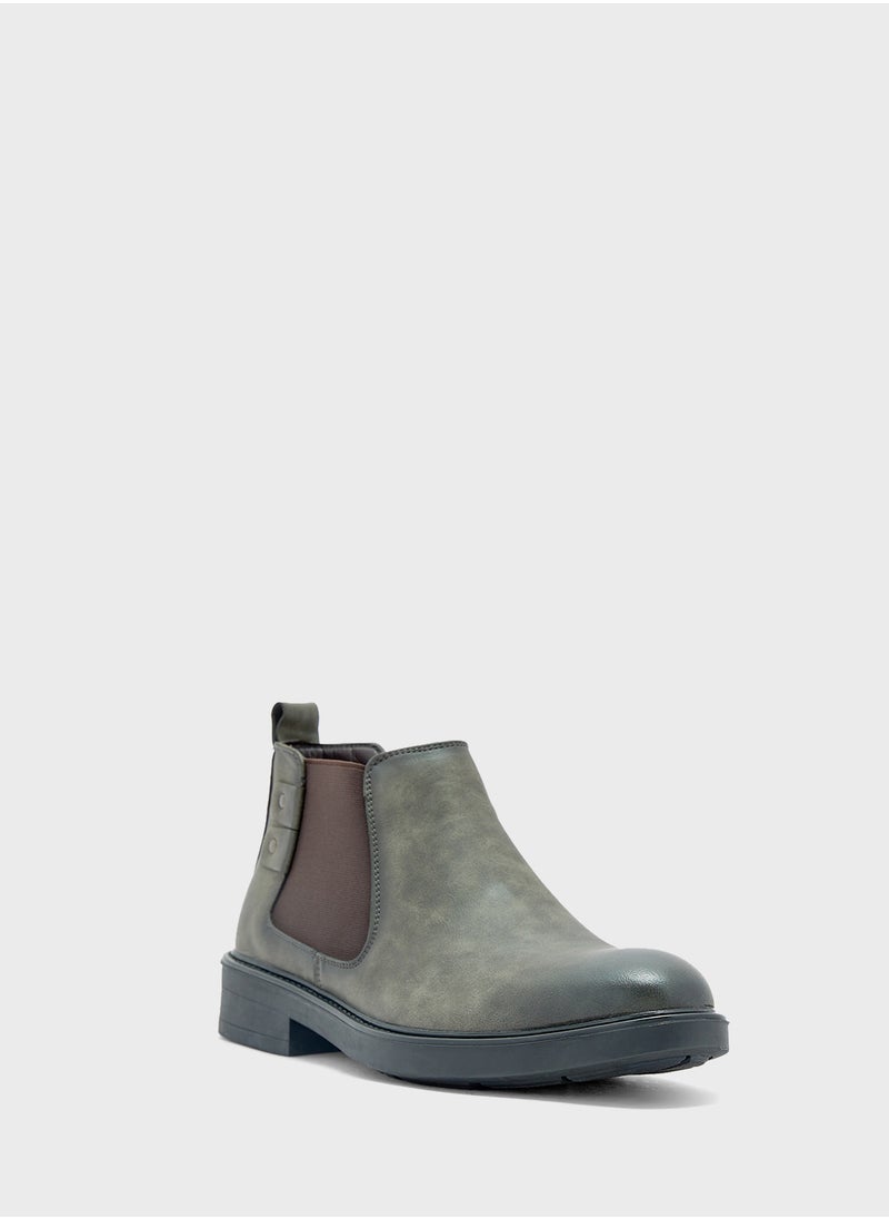 Robert Wood Nubuck Casual Chelsea Boots  - Image 2