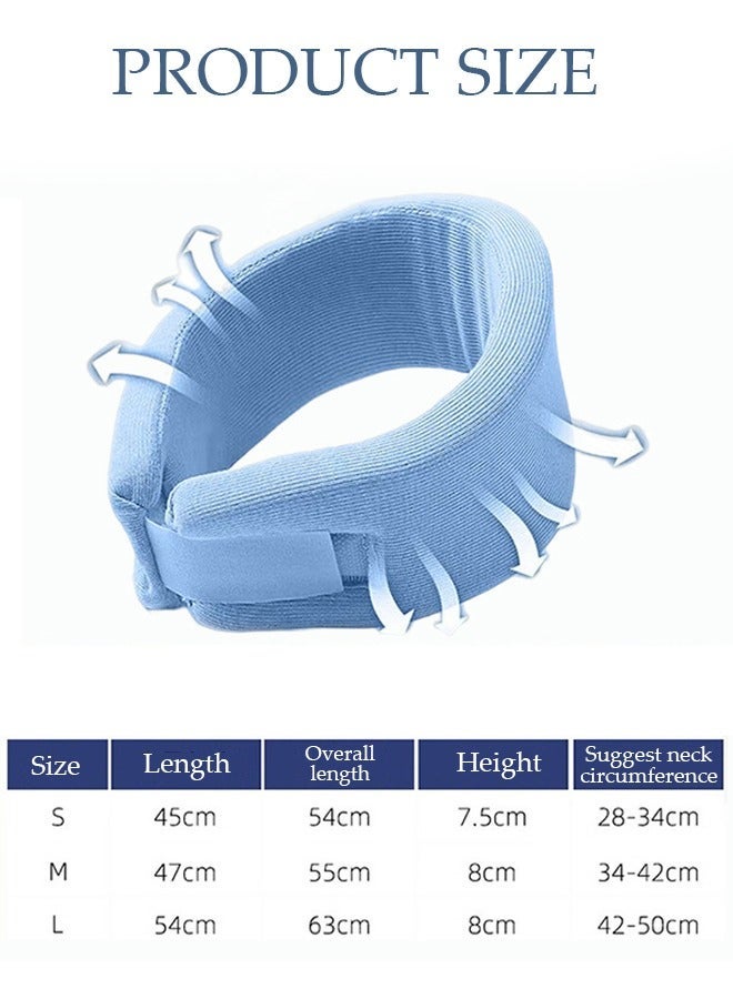 DUNISO Neck Brace for Neck Pain and Support Soft Neck Support Relieves Pain & Pressure in Spine for Women and Men Wrap Align Stabilize Vertebrae Foam Cervical Collar for Sleeping - Image 2