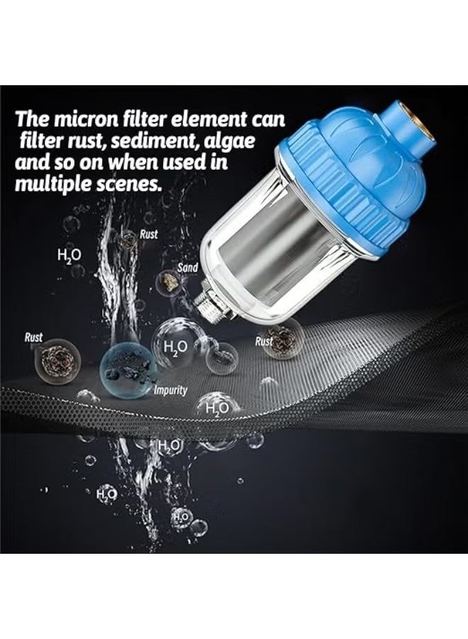 Hard Water Shower Filters,Showerhead Filters for Filtering Sediment and Other Impurities,High Output Household Tap Water Purifiers for Kitchen Bathrooms, Shower Water Filter Softener(Blue) - Image 3