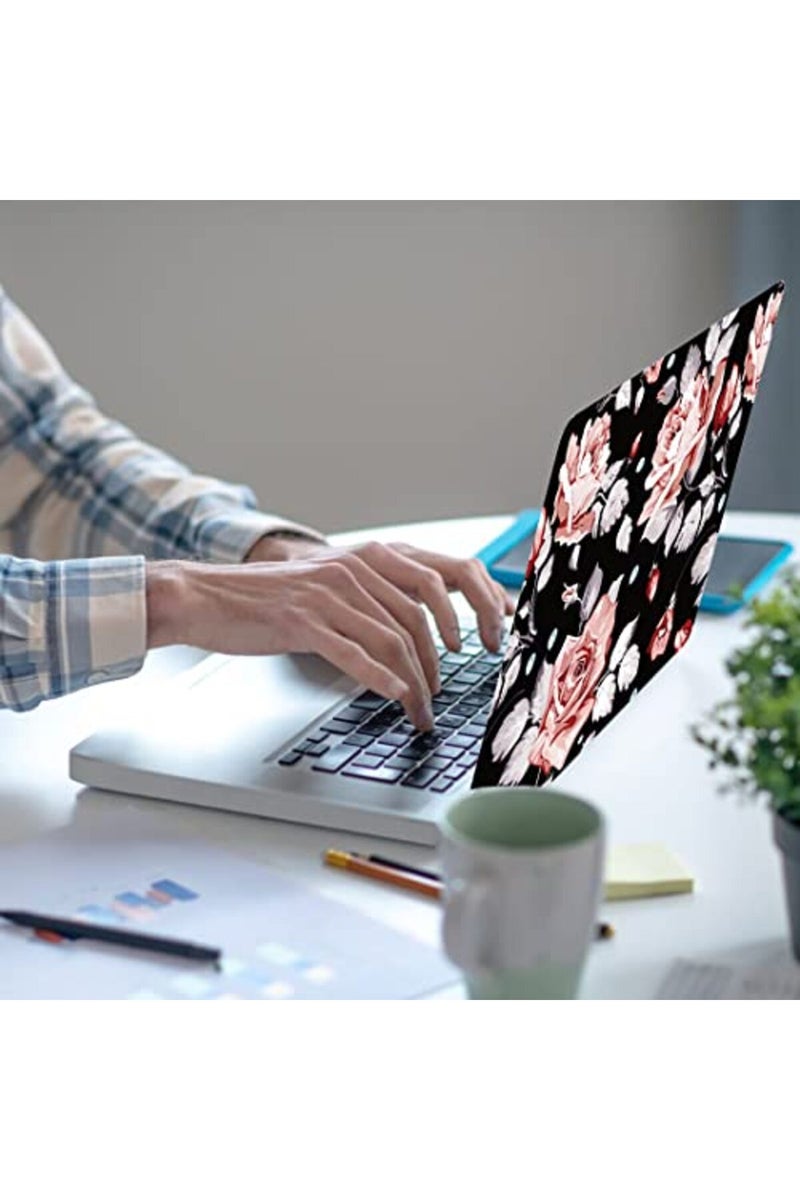 Newplenty Laptop Skin Sticker, 13.3 14 15 15.4 15.6 inch Laptop Skins, Universal Vinyl Decal, Dustproof Scratch Resistant Reusable Cover Protector with Free 2 Wrist Pads (Flower 2) - Image 5