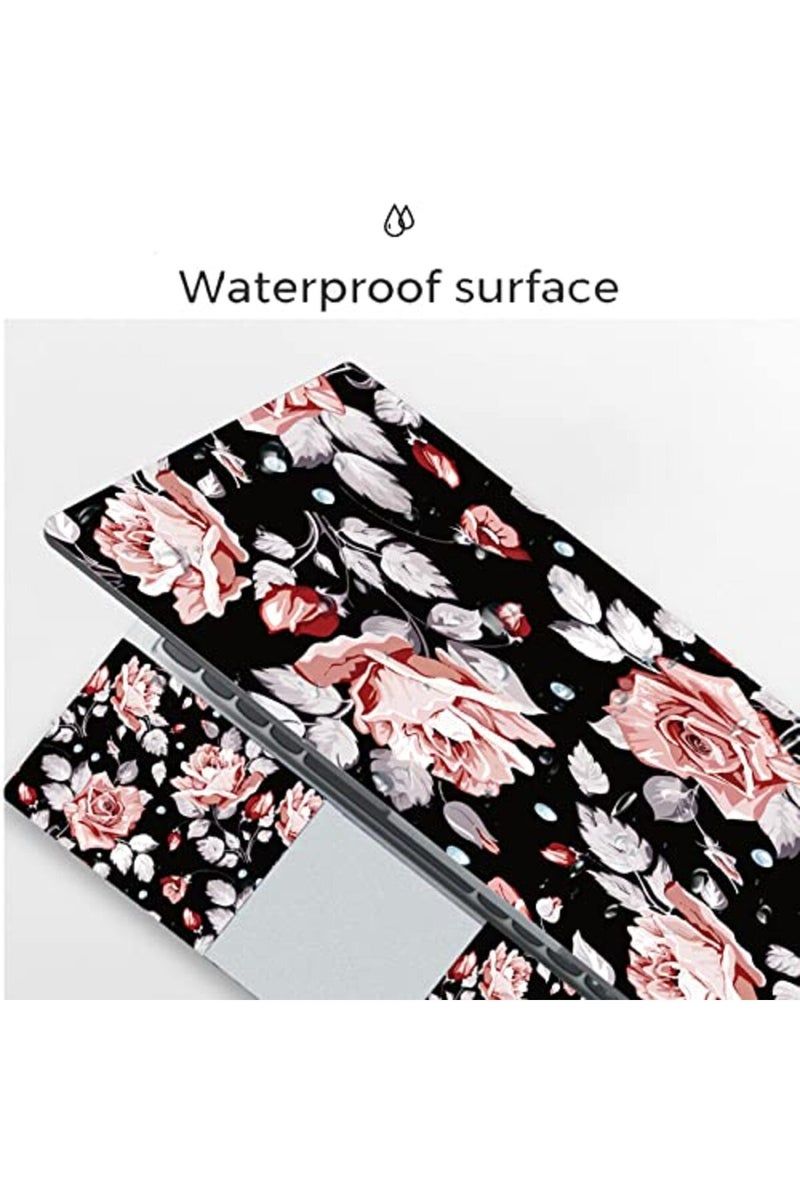 Newplenty Laptop Skin Sticker, 13.3 14 15 15.4 15.6 inch Laptop Skins, Universal Vinyl Decal, Dustproof Scratch Resistant Reusable Cover Protector with Free 2 Wrist Pads (Flower 2) - Image 4