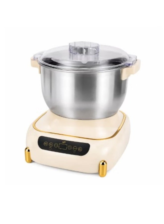 HB Multi-Function Dough Mixer 8L, 900W Electric Dough Kneading Machine with SUS304 Stainless Steel Bowl, Digital Control Panel & Transparent Lid - Image 2