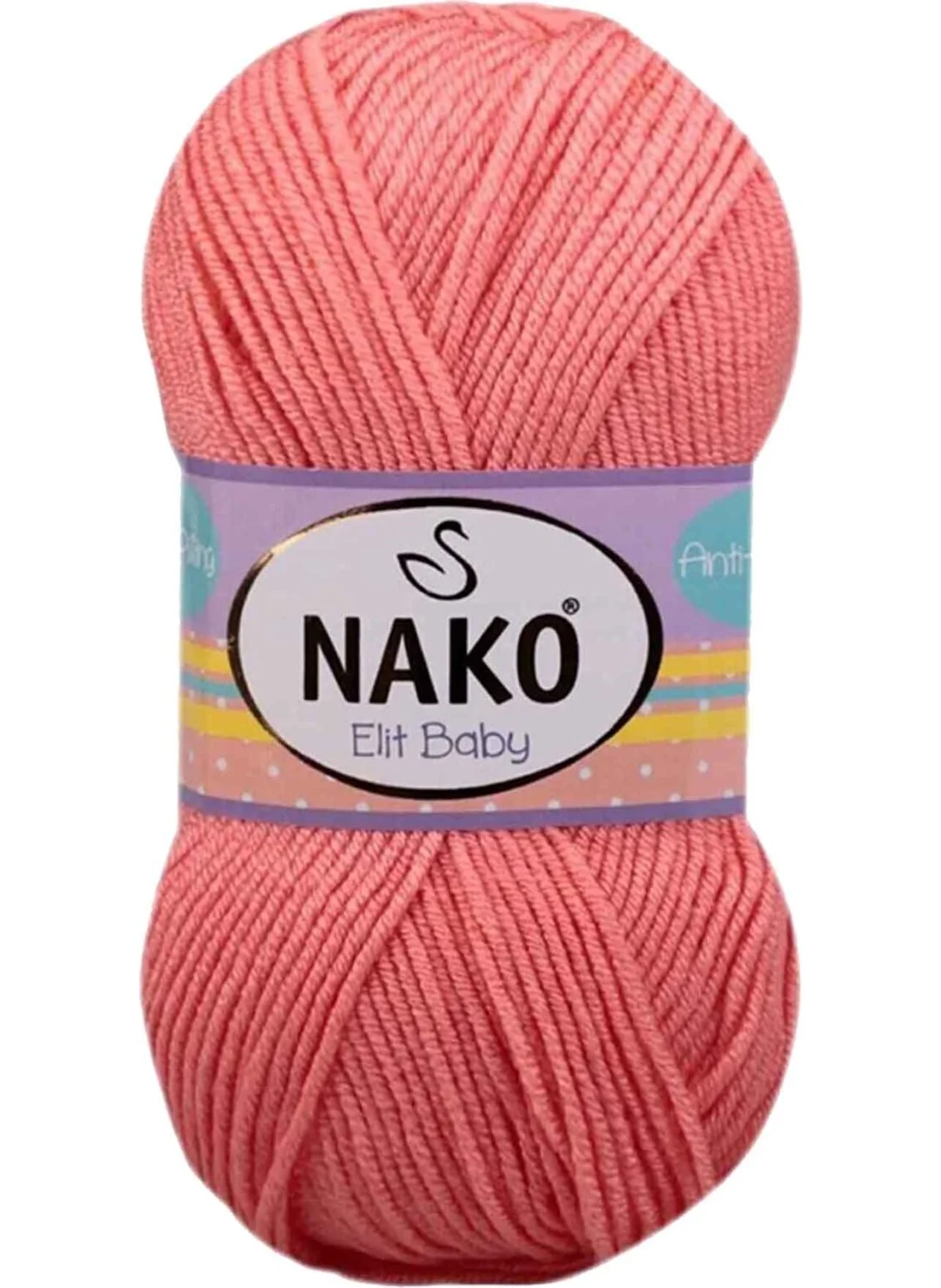 ناكو Elite Baby Knitting Yarn Anti-pilling Baby Wool Salmon 1469