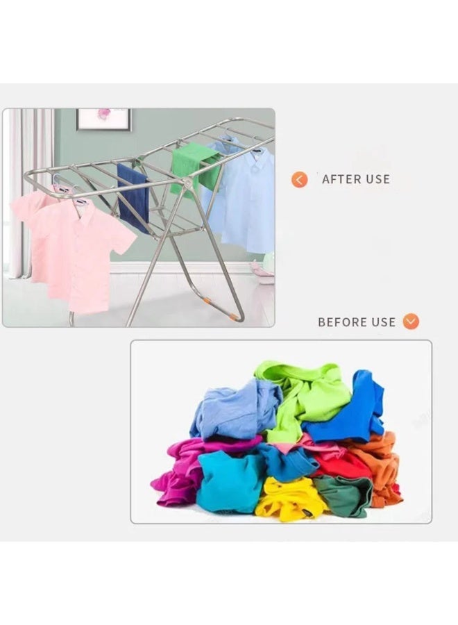 Heavy-Duty Stainless Steel Clothes Drying Rack - Image 2