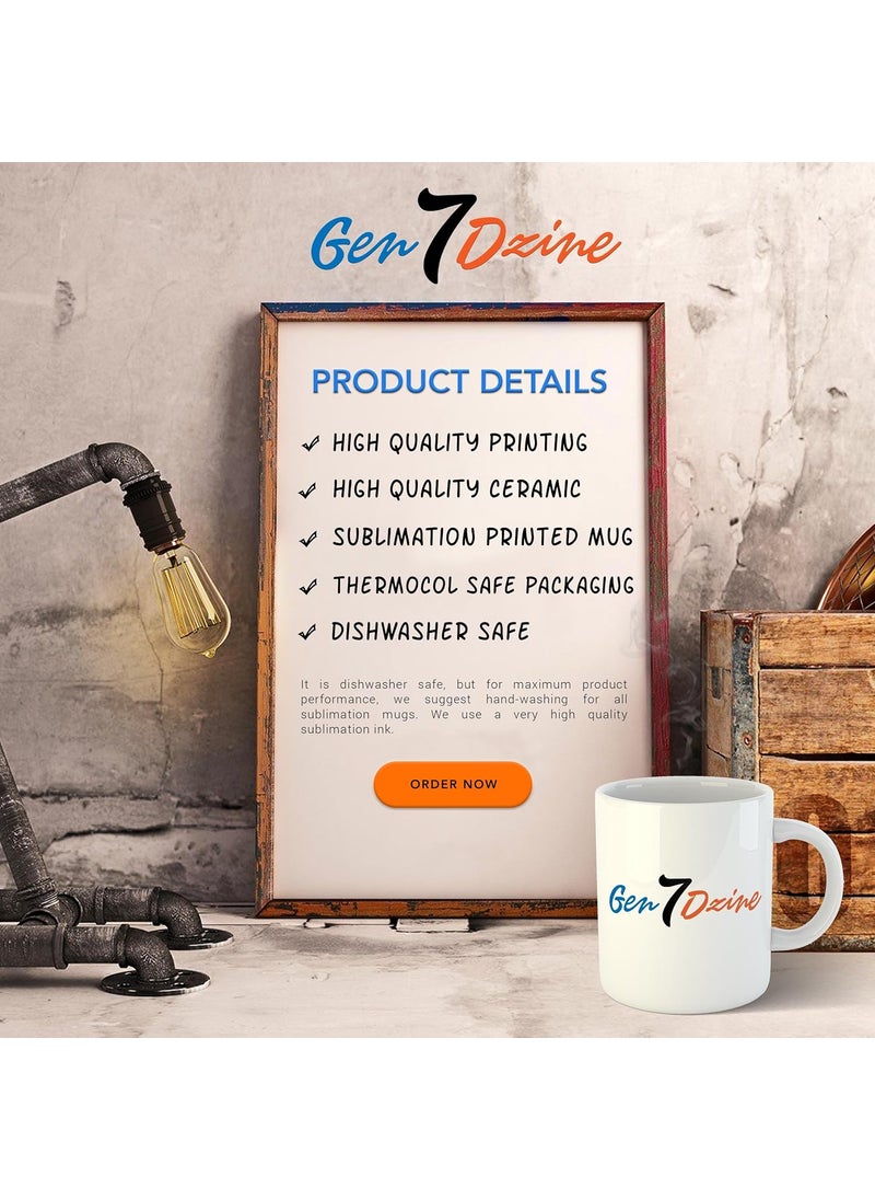 Gen7 Gen7 Mr Handsome Mrs Beautiful Couple Tea Mug Set of 2 White150ml  - Image 5