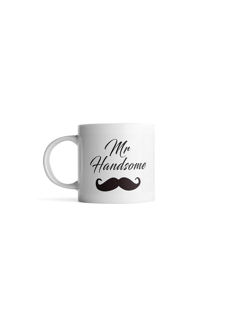 Gen7 Gen7 Mr Handsome Mrs Beautiful Couple Tea Mug Set of 2 White150ml  - Image 2