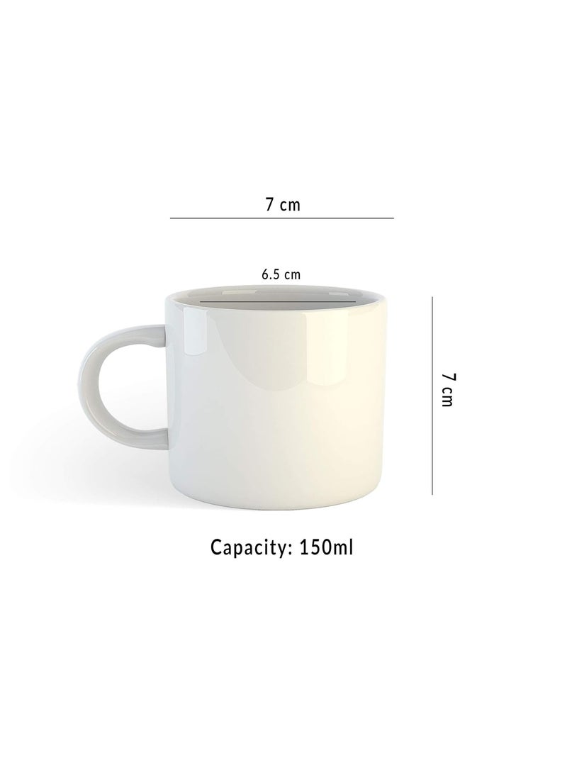 Gen7 Gen7 Mr Handsome Mrs Beautiful Couple Tea Mug Set of 2 White150ml  - Image 4