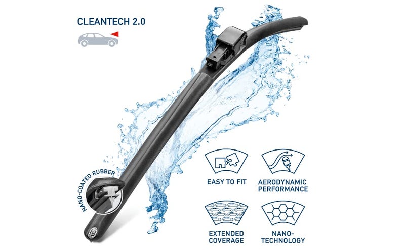 HELLA 358054141 CLEANTECH Wiper Blade, 14", Single, 1 Pack - Image 2