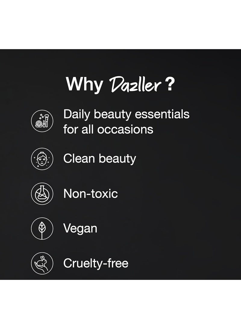 دازلير أحمر شفاه دازلر سريع الجفاف يدوم طوال اليوم | مرطب بزبدة الكوكوم | لا يترك أثراً ولا يتلطخ | يدوم حتى 8 ساعات | أحمر شفاه سائل للنساء | QDLC035 سومبرا | 6 غرام - Image 3