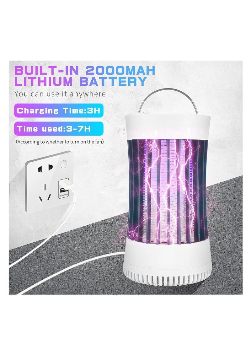 Bug Zapper, USB Rechargeable Indoor & Outdoor Mosquito Killer Trap Lamp Light with 2000mah Battery, Suction Fan, Electric Portable Mosquito Fly Zapper for Home, Camping, Gnats, Backyard, Patio - pzsku/ZA5F3CFF61A31C3381D67Z/45/_/1699452204/897343ee-3bf9-47de-9b8a-05a7857be1fb