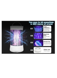 Bug Zapper, USB Rechargeable Indoor & Outdoor Mosquito Killer Trap Lamp Light with 2000mah Battery, Suction Fan, Electric Portable Mosquito Fly Zapper for Home, Camping, Gnats, Backyard, Patio - pzsku/ZA5F3CFF61A31C3381D67Z/45/_/1699452204/a9244991-1b74-4308-8c14-eedc7cd69586