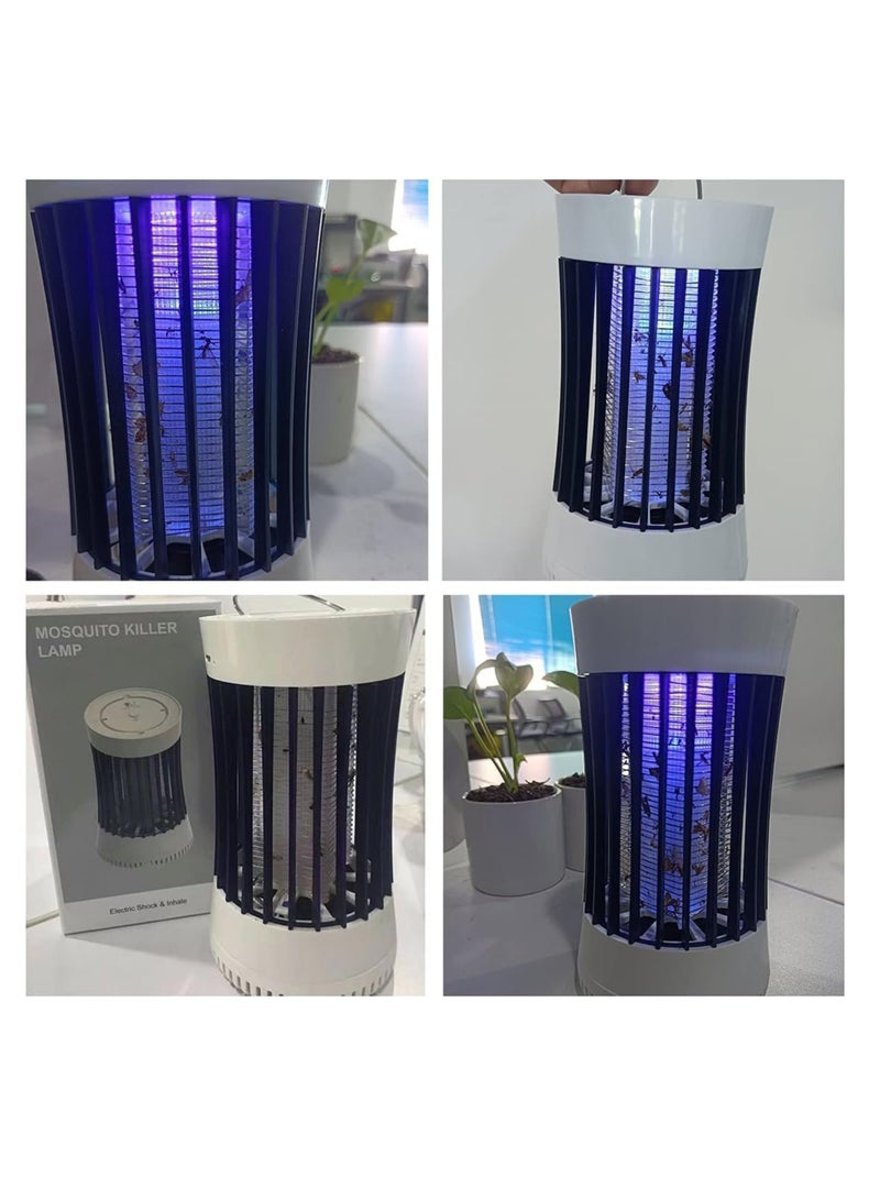دوبكارت صاعق الحشرات، مصباح مصيدة البعوض الداخلي والخارجي القابل لإعادة الشحن عبر USB مع بطارية 2000 مللي أمبير في الساعة، مروحة شفط، صاعق البعوض الكهربائي المحمول للمنزل، والتخييم، والبعوض، والفناء الخلفي، و - Image 5