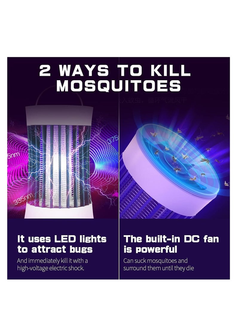 Bug Zapper, USB Rechargeable Indoor & Outdoor Mosquito Killer Trap Lamp Light with 2000mah Battery, Suction Fan, Electric Portable Mosquito Fly Zapper for Home, Camping, Gnats, Backyard, Patio - pzsku/ZA5F3CFF61A31C3381D67Z/45/_/1699452206/c2c8778b-2a8a-47e3-a215-2fceea063875