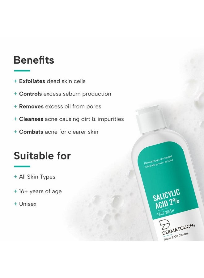 Salicylic Acid 2% Face Wash | For Acne & Oil Control | Suitable To All Skin Types | For Both Men & Women | 50Ml