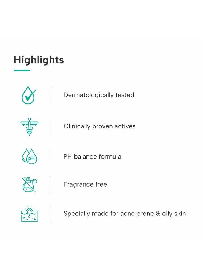 Salicylic Acid 2% Face Wash | For Acne & Oil Control | Suitable To All Skin Types | For Both Men & Women | 50Ml