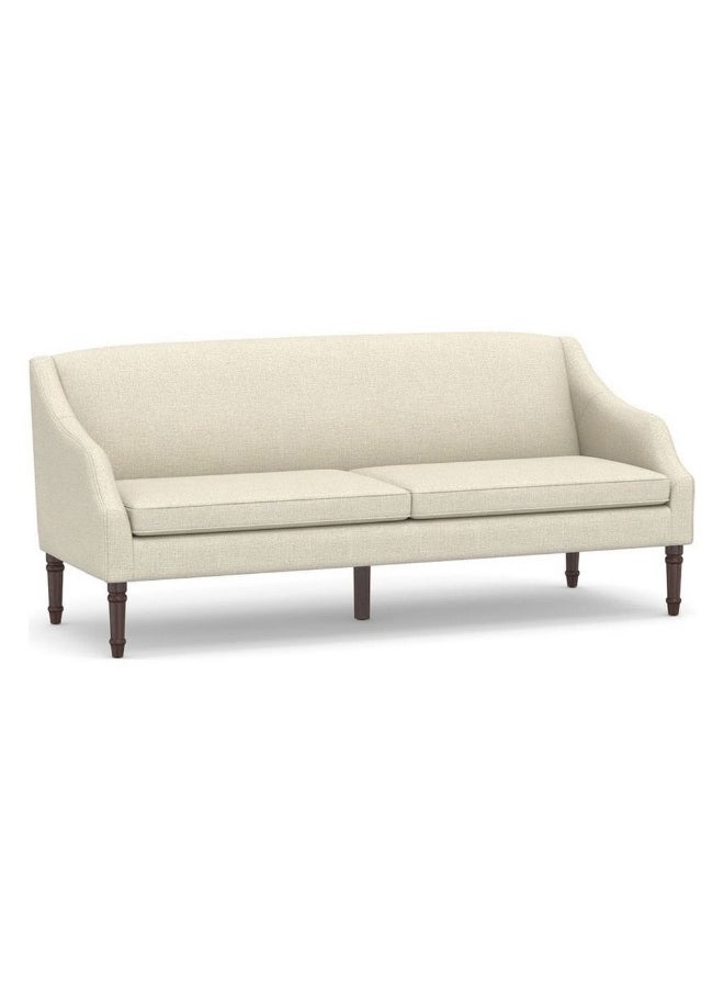 Homzmart Linen  and Sweedish Wood 3 Seaters Sofa - Beige  - Image 1