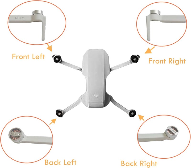 Xmipbs Front Left Motor Arm Compatible with DJI Mavic Mini 2 Spare Parts Drone Arm - Image 3