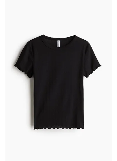 H&M Overlock-detail T-shirt