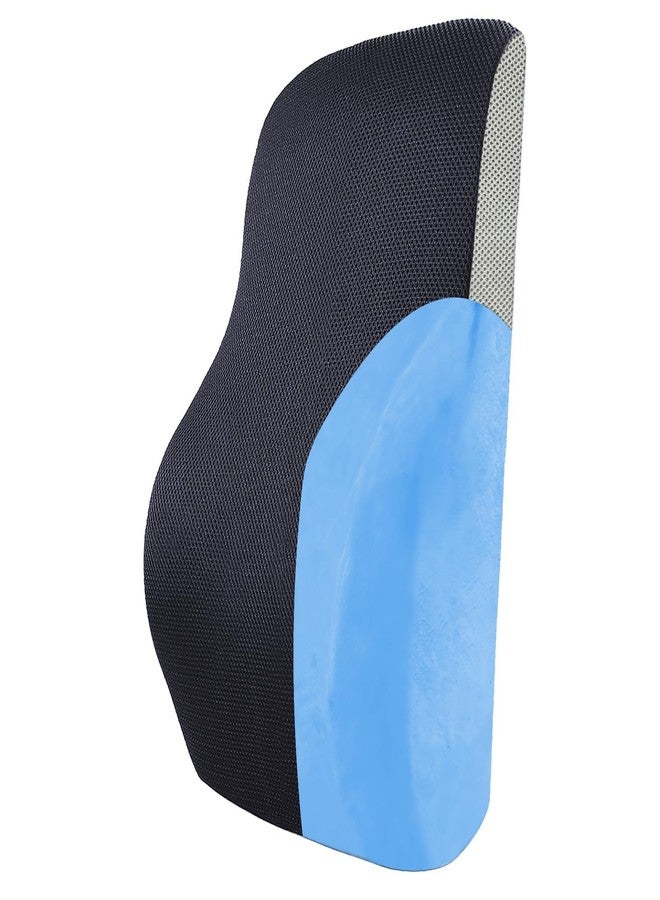 Sleepsia Back Support for Office Chair with 1 Year Warranty Lumbar Support Pillow for Office Chair for Back Pain, Car Seat, Memory Foam (Black/Grey Lumbar Back Support (Gel Infused)) - Image 1