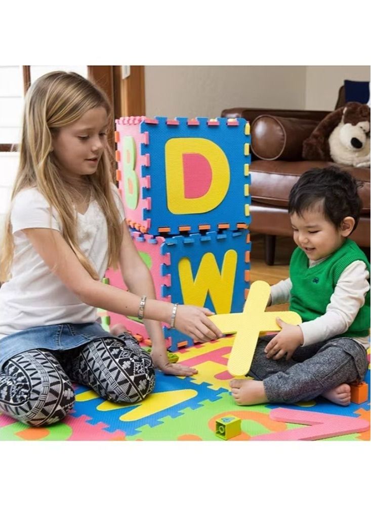 36-Piece Kids Exercise Tiles Alphabet Puzzles Foam Floor Mat