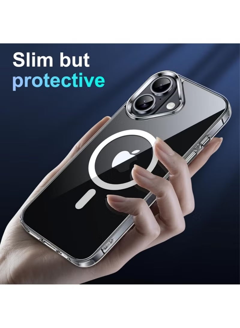 جاجيك iPhone 17 Clear Case | Compatible with MagSafe | Anti-Yellowing Transparent Shockproof Magnetic Cover | Mil-Grade Drop Protection | Slim Protective Case for iPhone 17 with Full Access to Ports, Buttons & Camera | Ultra-Clear Lightweight Design - Image 5