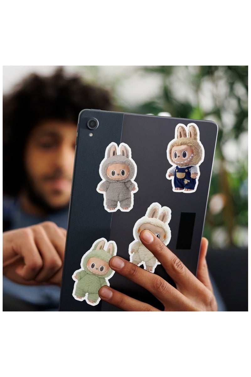 Family Ship 50pcs Cool Labubu Waterproof Vinyl Stickers – Laptop, Water Bottle, Luggage, Car Decals & Durable Skateboard for Teens & Adults (Removable) - Image 2